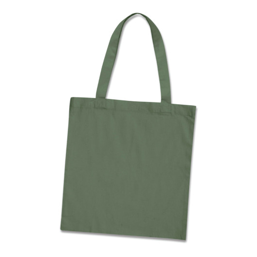 Coloured Cotton Tote Bags Olive